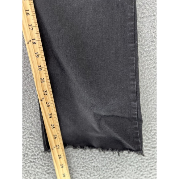 Democracy Ab Technology Womens sz 16 Wide Leg Raw Hem Distressed Jeans Dark Wash - Picture 7 of 11